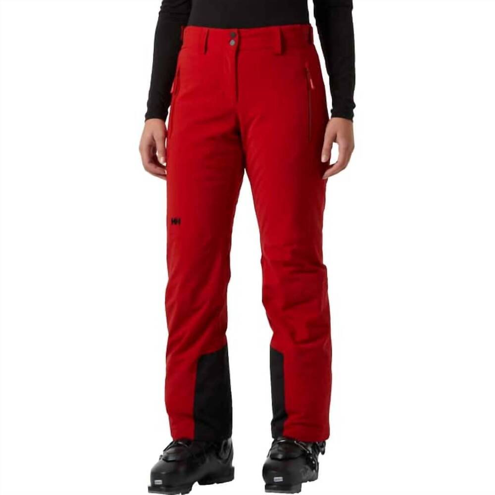 NEW HELLY HANSEN women's alphelia 2.0 pant in red